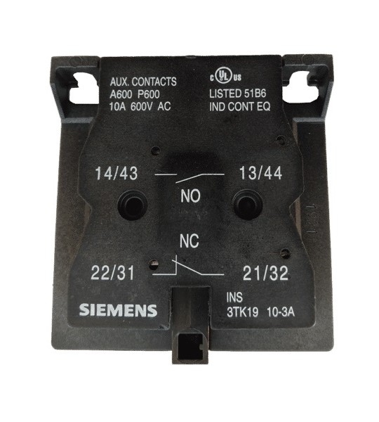 3TK1910-3A 1.er bloque de contactos auxiliares, montaje lateral en contactores, izquierd...
