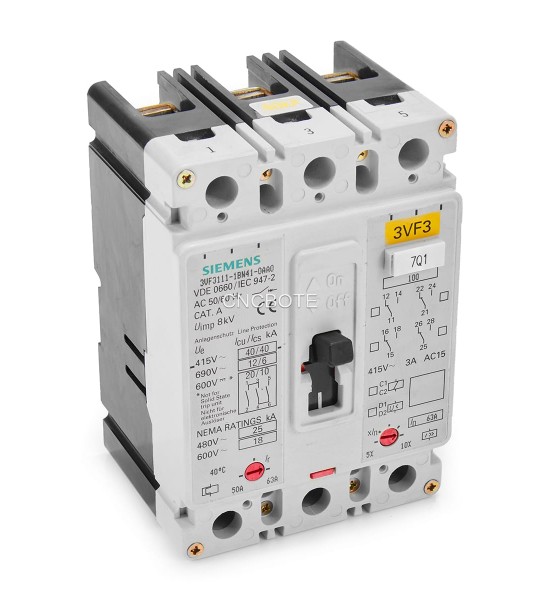 3VF3111-1BQ41-0AA0 Automático 3P 80A Reg.63-80A 40kA 