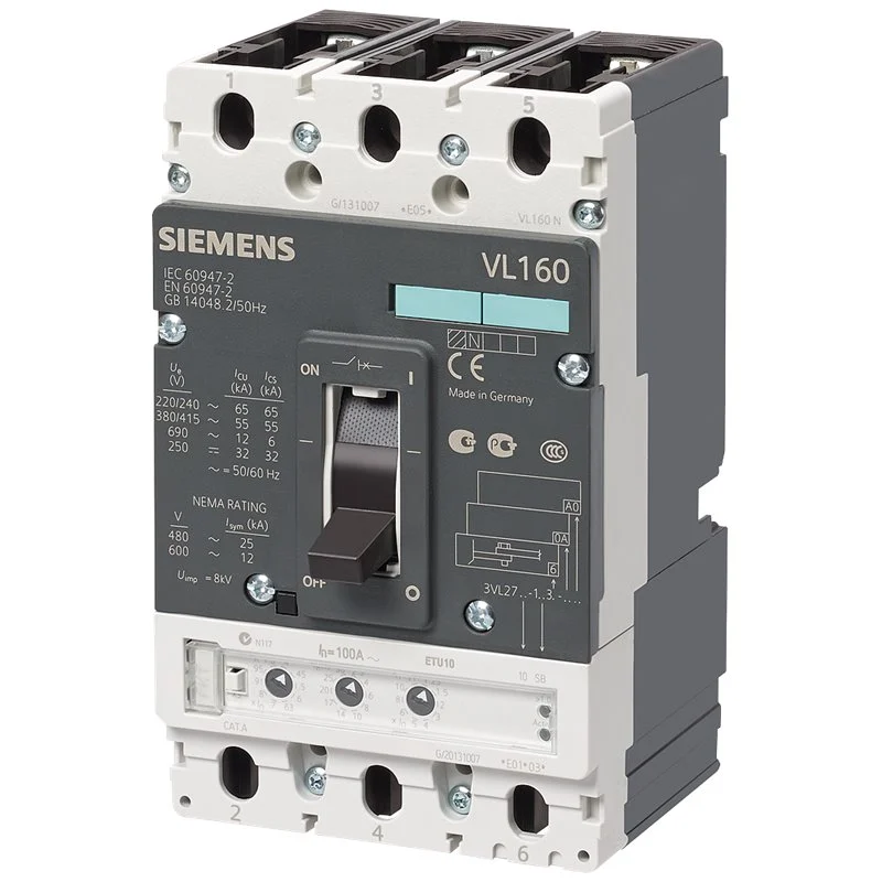 3VL2716-1TF46-0AA0 Autom.4P 160A Reg.54-160A 55kA