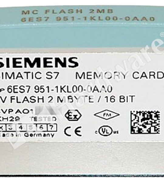 6ES7951-1KL00-0AA0 Memory Card FEPROM 2Mb S7-300