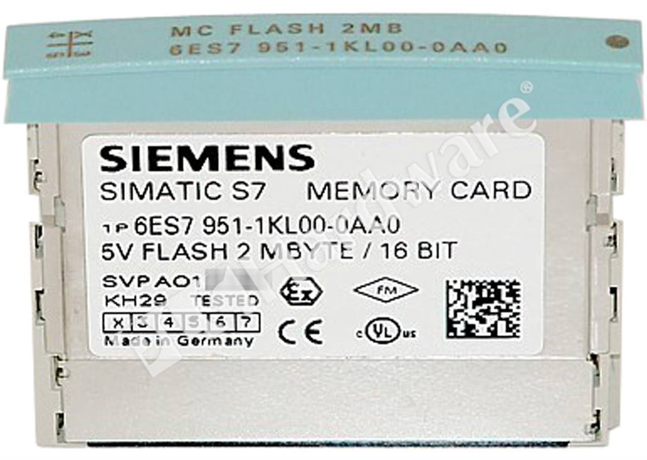 6ES7951-1KL00-0AA0 Memory Card FEPROM 2Mb S7-300