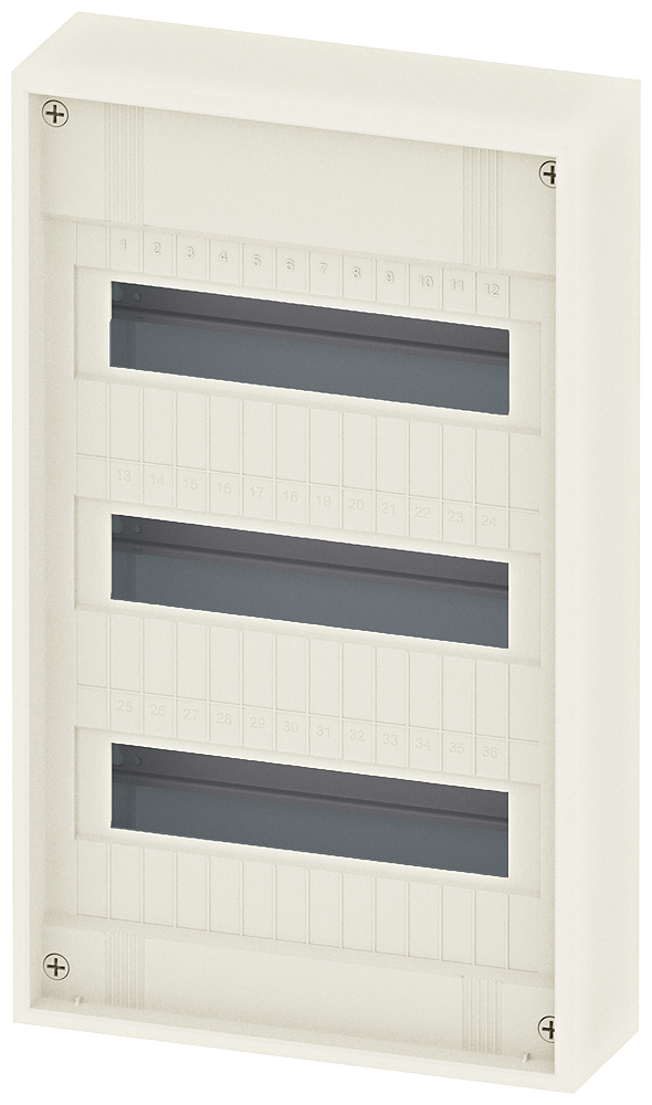 8GB5036-0KM SIMBOX XL, montaje en superficie, sin puerta, 3 hileras, 3 × 12 mód. (14 móds.) 