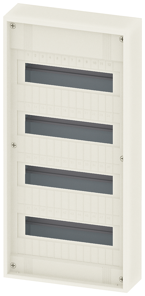 8GB5048-0KM SIMBOX XL, montaje en superficie, sin puerta, 4 hileras, 4 × 12 mód. (14 móds.) 