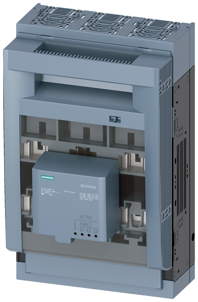3NP1143-1DA12 SENTRON, interruptor-seccionador-fusible 3NP1, de 3 polos, NH1, 250 A