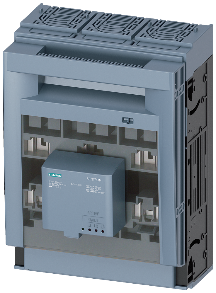 3NP1153-1DA22 SENTRON, interruptor-seccionador-fusible 3NP1, de 3 polos, NH2, 400 A