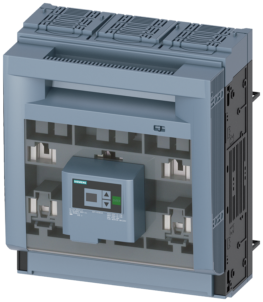 3NP1163-1BC23 SENTRON, interruptor-seccionador-fusible 3NP1, de 3 polos, NH3, 630 A