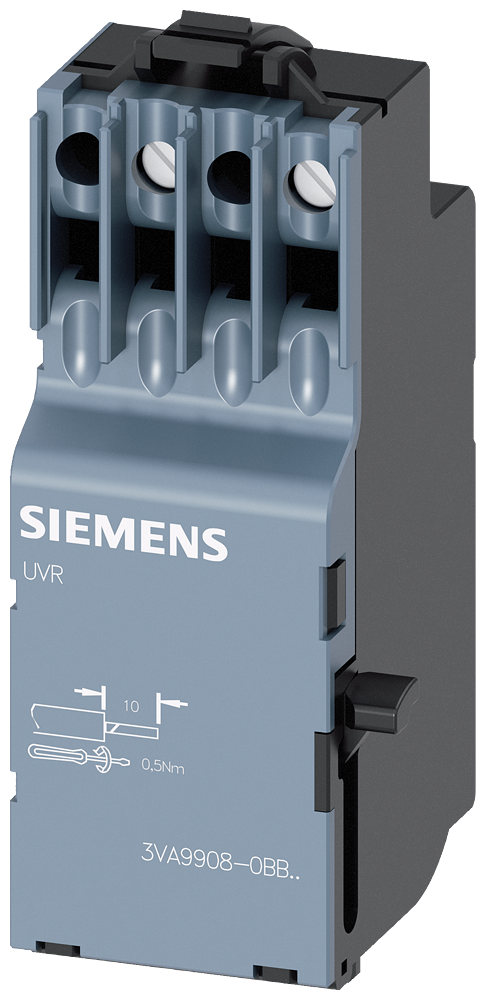 3VA9908-0BB24 Disparador de mínima tensión, 120-127 V AC, 50/60 Hz, accesorio p