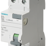 5SV4311-0KK13 Interruptor diferencial, de 2 polos, tipo AC, In: 16 A, 30 mA, Un AC: 24-125A V