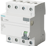 5SV4747-0 Interruptor diferencial, de 4 polos, tipo AC, In: 80 A, 500 mA, Un AC: 400 V