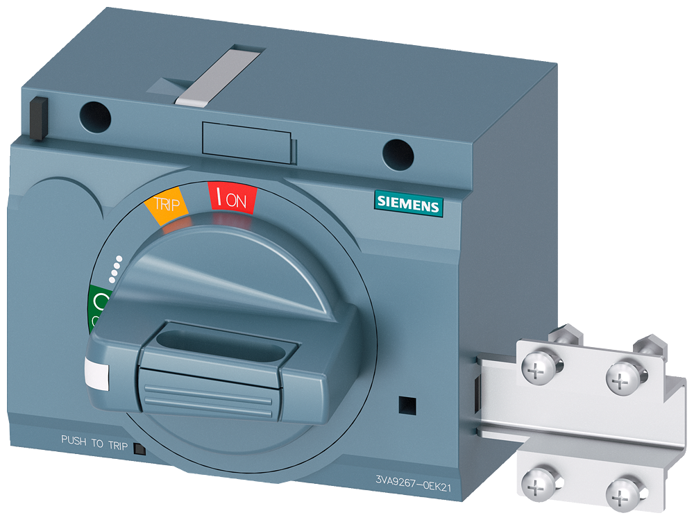 3VA9267-0EK21 Accionamiento giratorio frontal estándar, con enclavamiento de puerta, IEC IP30/