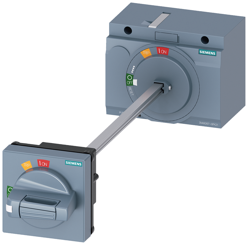 3VA9267-0FK21 Mando puerta 3VA2 100/160/250 maneta GRIS