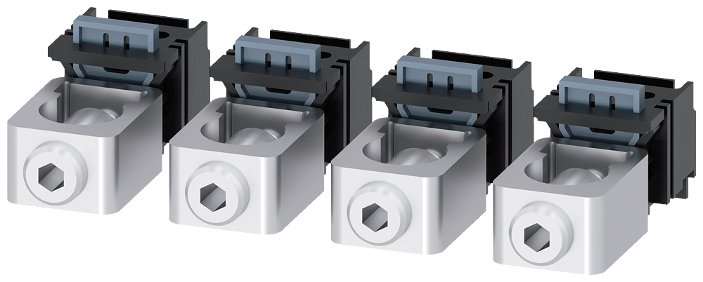 3VA9114-0JB11 Borne para conductor redondo, 4 uds., accesorio para: 3VA1 100/160