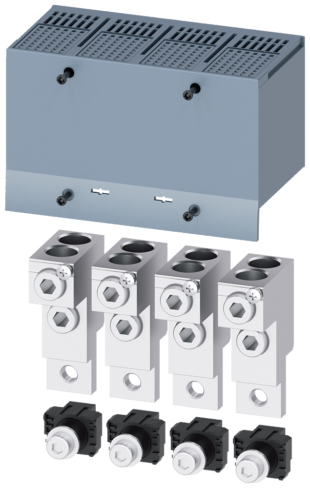 3VA9224-0JC22 Borne para conductor redondo, 2 cables, 4 unidades, accesorio para: 3VA2 100/160