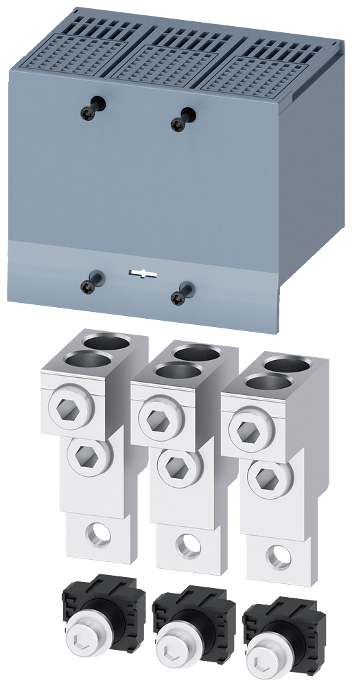 3VA9223-0JJ22 Borne para conductor redondo, 2 cables, 3 unidades, accesorio para: 3VA2 100/160