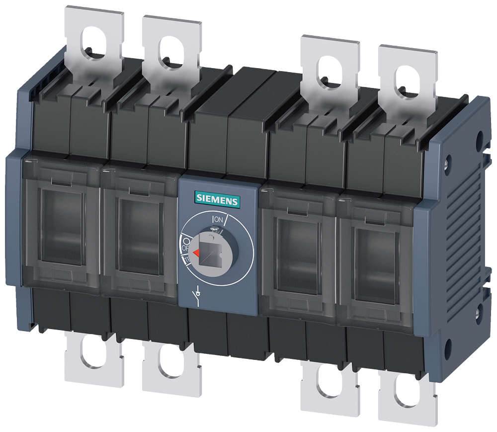3KD3040-0NE20-0 Interruptor-seccionador 100 A, tam. 2, 4 polos, accionamiento frontal centr