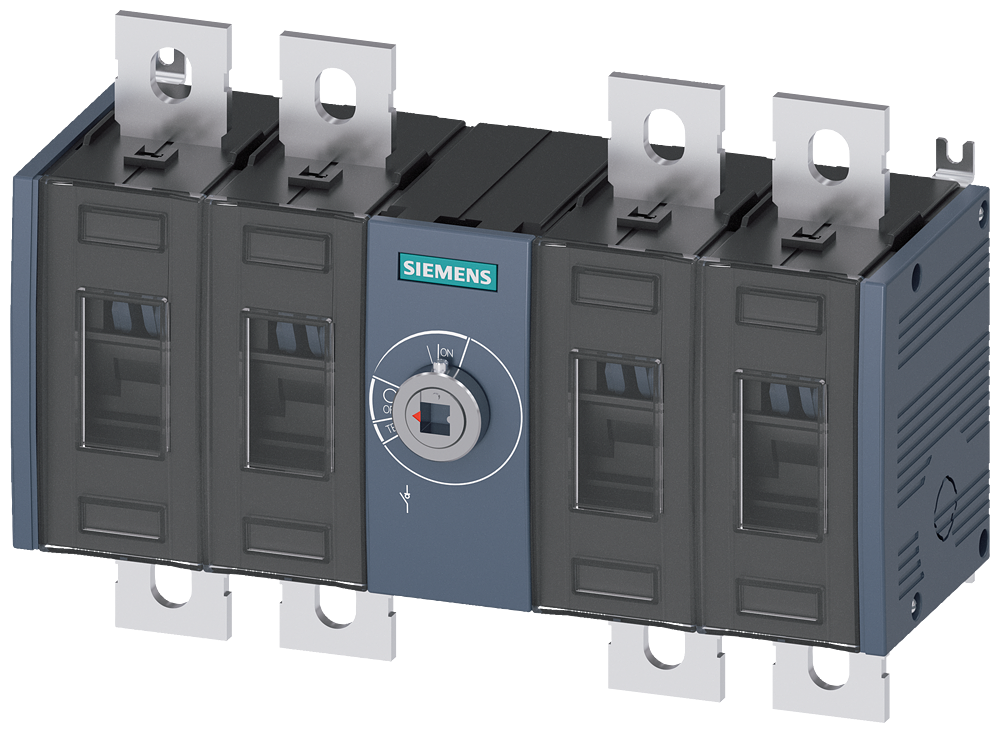 3KD3640-0PE20-0 Interruptor-seccionador 200 A, Tam. 3, 4 polos, accionamiento frontal centr