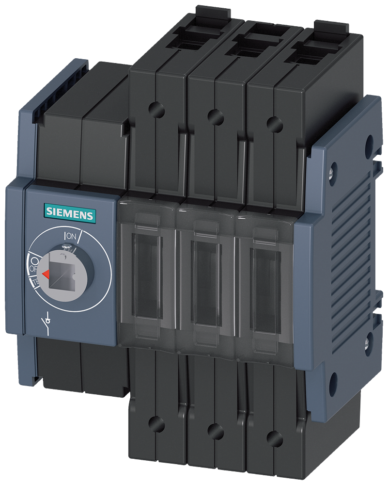 3KD1630-2ME10-0 Interruptor-seccionador 16 A, tam. 1, 3 polos, accionamiento frontal izquie