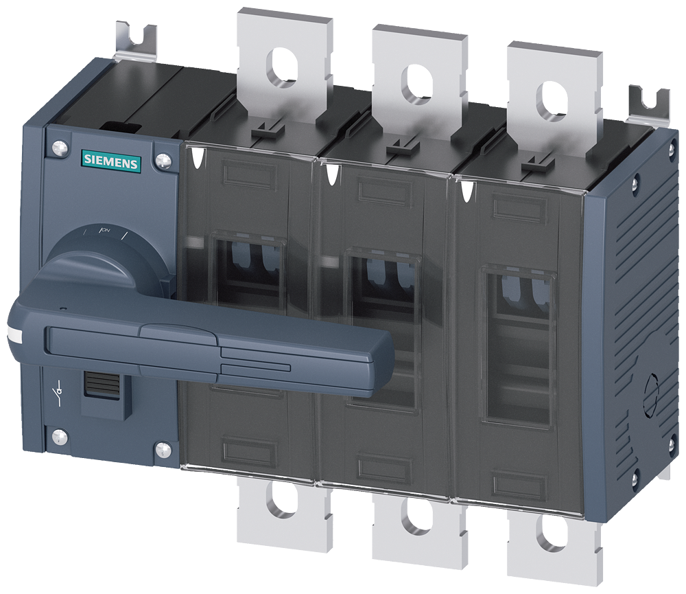 3KD4432-0QE10-0 Interruptor-seccionador 500 A, tam. 4, 3 polos, accionamiento frontal izqui
