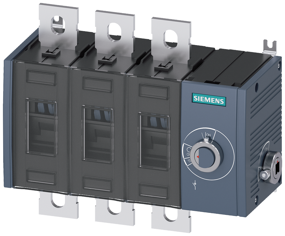 3KD4234-0PE40-0 Interruptor-seccionador 400 A, Tam. 3, 3 polos, accionamiento de pared late