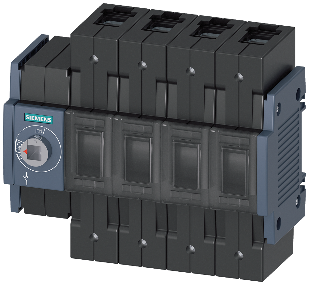 3KD2840-2NE10-0 Interruptor-seccionador 80 A, tam. 2, 4 polos, accionamiento frontal izquie