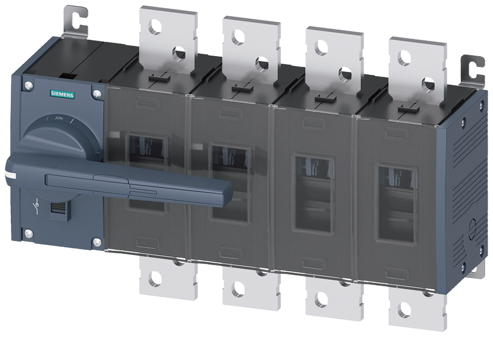 3KD5042-0RE10-0 Interruptor-seccionador 1000 A, Tam. 5, 4 polos, accionamiento frontal izqu