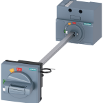 3VA9157-0FK23 Mando giratorio para montaje en puerta, estándar, IEC IP65, con enclavamiento de