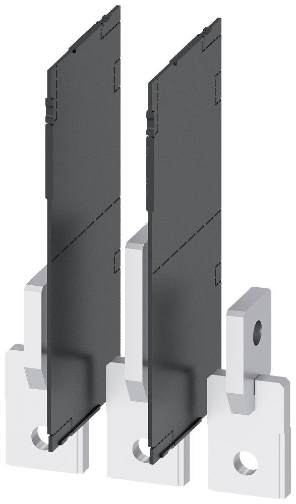 3VA9483-0QD00 Alargador de conexiones, vertical, 3 unidades, accesorio para: 3VA1 400/630 3VA2