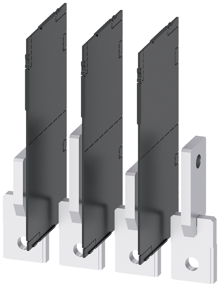 3VA9484-0QD00 Alargador de conexiones, vertical, 4 unidades, accesorio para: 3VA1 400/630 3VA2