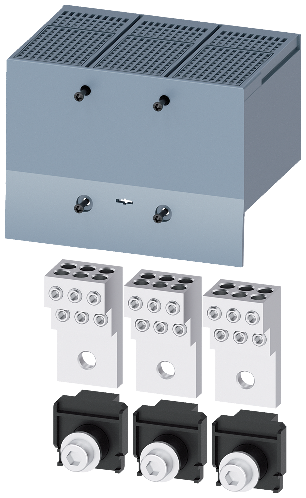 3VA9303-0JF60 Borne para conductor redondo, 6 cables, 3 unidades, accesorio para: 3VA1, 400/63