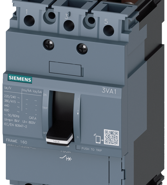 3VA1125-5ED32-0AA0 Automático 3P 25A 55kA sin regulación c.tornillo