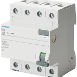 5SV4346-0KL Interruptor diferencial, de 4 polos, tipo AC, In: 63 A, 30 mA, Un AC: 400 V, N i