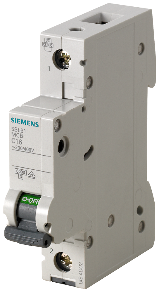 5SL6120-6 Automático magnetotérmico 230/400 V 6 kA, de 1 polo, B, 20 A