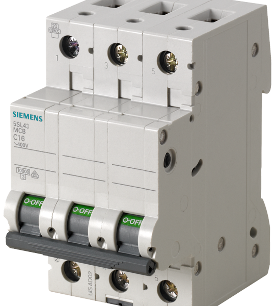 5SL4305-8 Automático magnetotérmico 400 V 10 kA, de 3 polos, D, 0,5 A