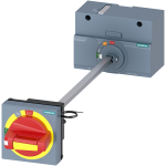 3VA9257-0FK27 Mando giratorio para montaje en puerta, parada de emergencia, IEC IP65, con encl
