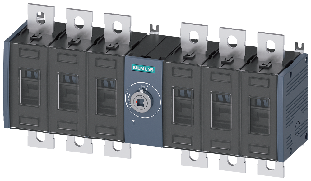 3KD4060-0PE20-0 Interruptor-seccionador 315 A, Tam. 3, 6 polos, DC, accionamiento frontal c