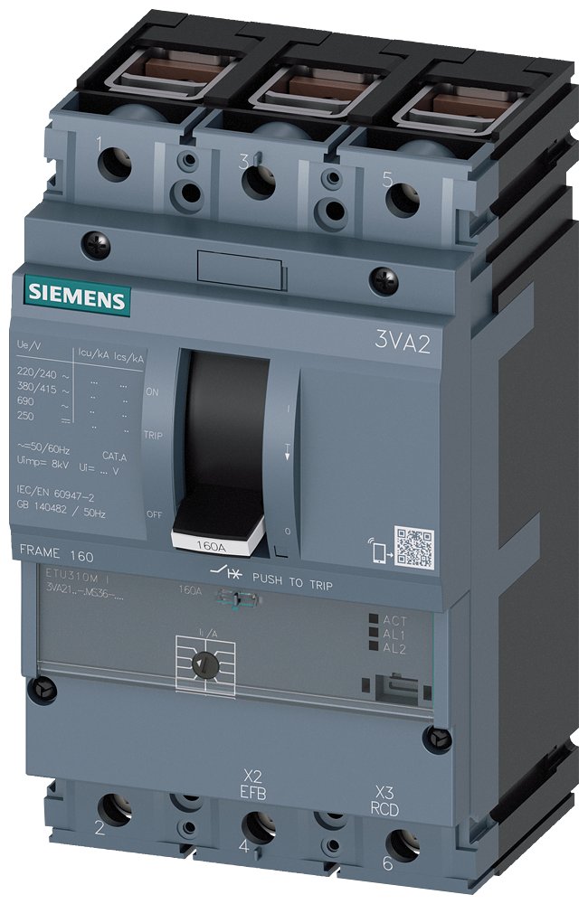 3VA2110-7MS36-0AA0 Interruptor automático 3VA2 IEC