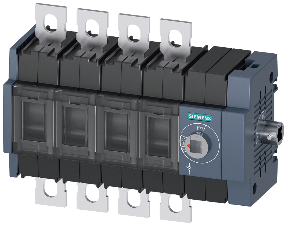 3KD3044-0NE40-0 Interruptor-seccionador 100 A, tam. 2, 4 polos, accionamiento lateral derec