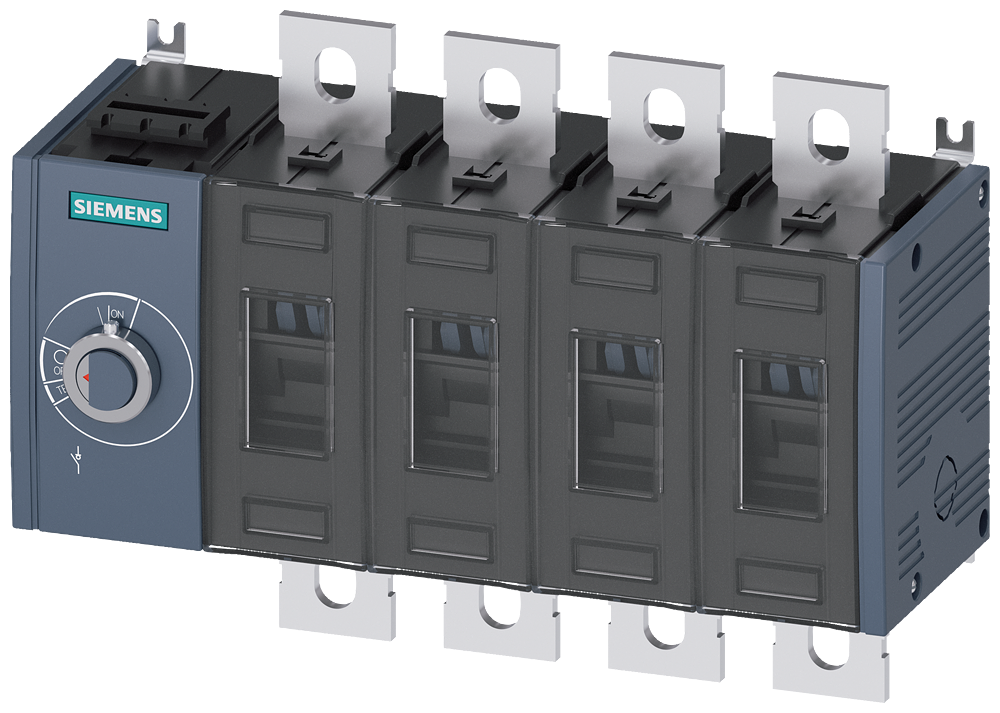 3KD3644-0PE10-0 Interruptor-seccionador 200 A, Tam. 3, 4 polos, accionamiento lateral izqui