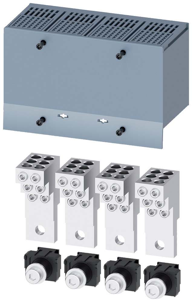 3VA9214-0JF60 Borne para conductor redondo, 6 cables, 4 unidades, accesorio para: 3VA1 250