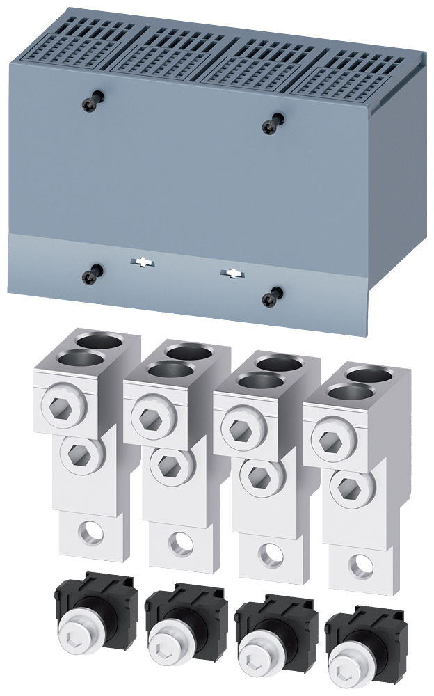 3VA9214-0JJ22 Borne para conductor redondo, 2 cables, 4 unidades, accesorio para: 3VA1 250
