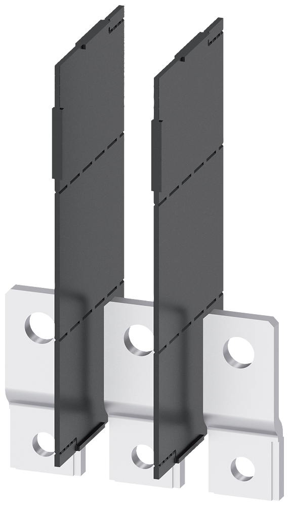 3VA9253-0QB00 Alargador de conexiones por el frente, 3 unidades, accesorio para: 3VA1 250