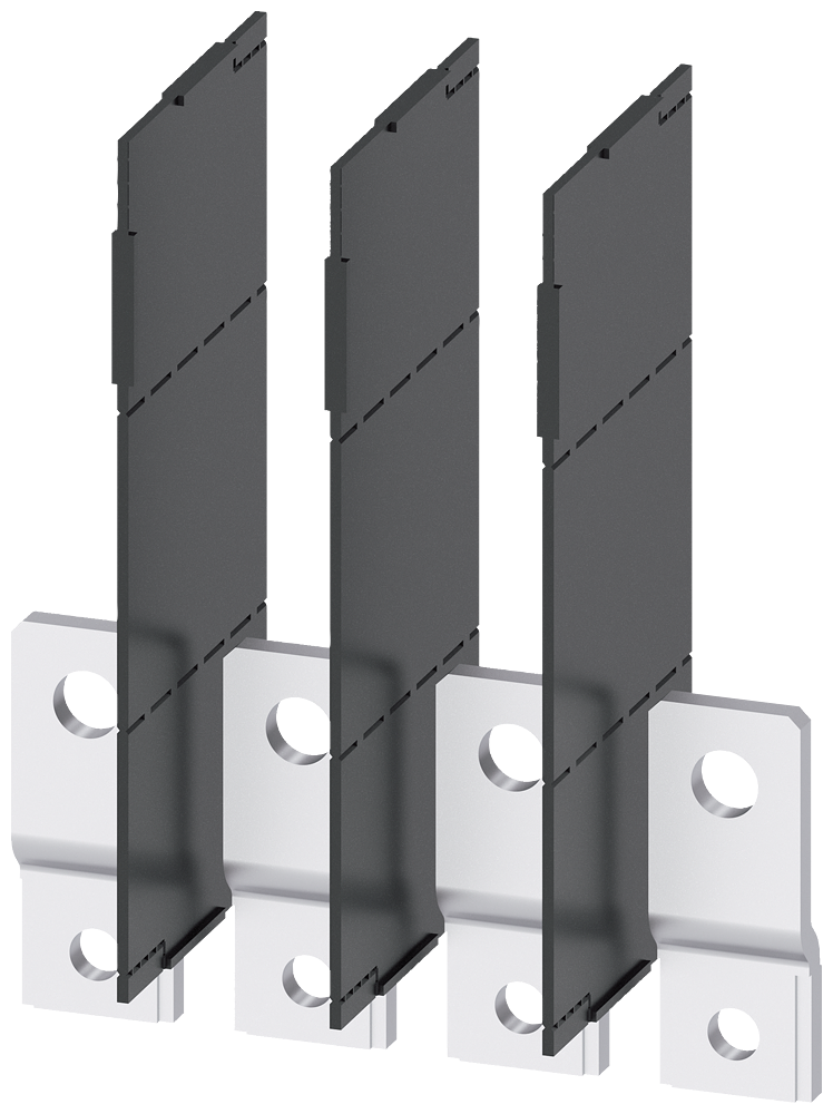 3VA9254-0QB00 Alargador de conexiones por el frente, 4 unidades, accesorio para: 3VA1 250