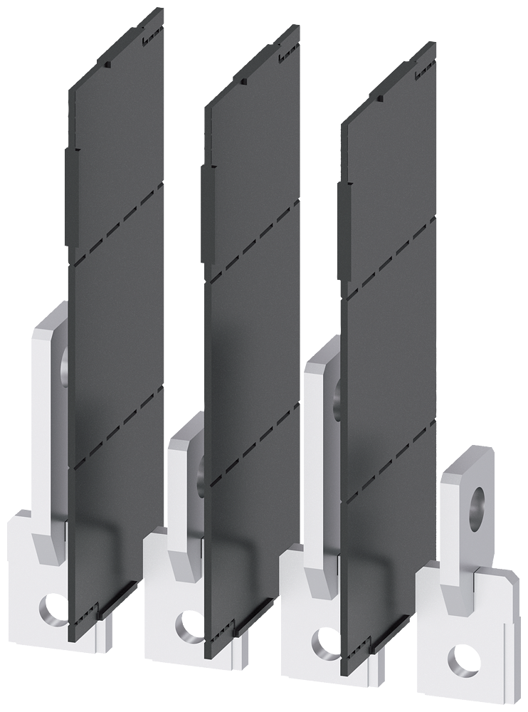 3VA9254-0QD00 Alargador de conexiones, vertical, 4 unidades, accesorio para: 3VA1 250
