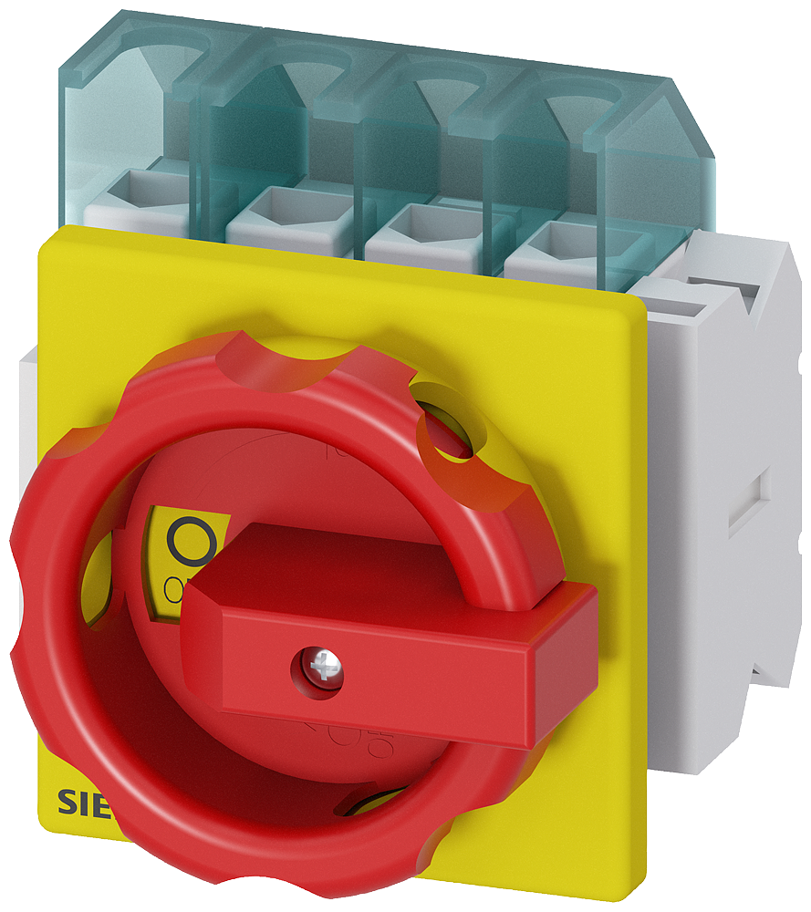 3LD2103-2EP53 SENTRON, interruptor-seccionador 3LD, interruptor de parada de emergencia, 4 pol