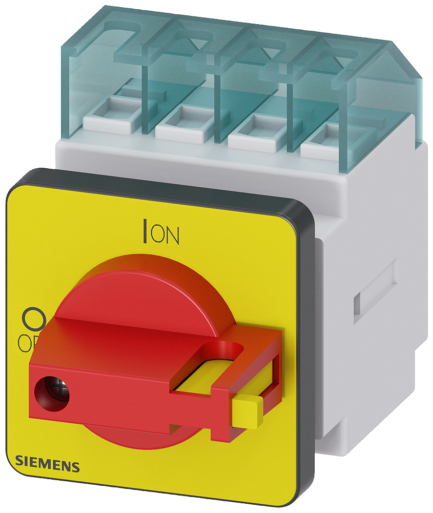 3LD2022-0TK13 Interruptor puerta 3P 16A maneta ROJA/AMARILLA