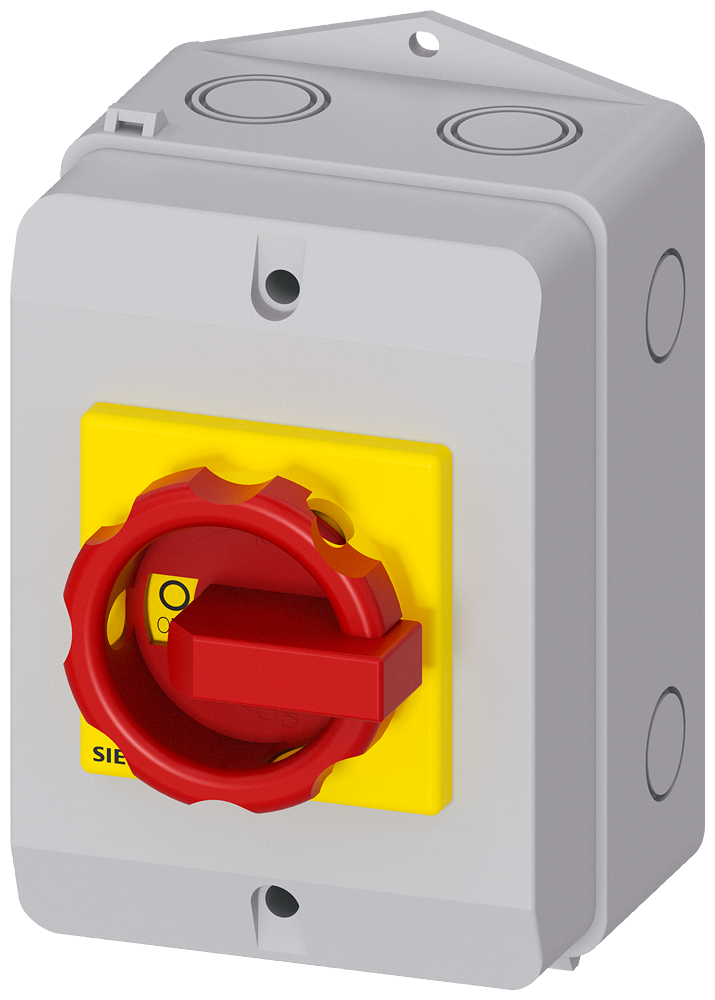 3LD2264-1TC53 SENTRON, interruptor-seccionador 3LD, interruptor de parada de emergencia, 4 pol