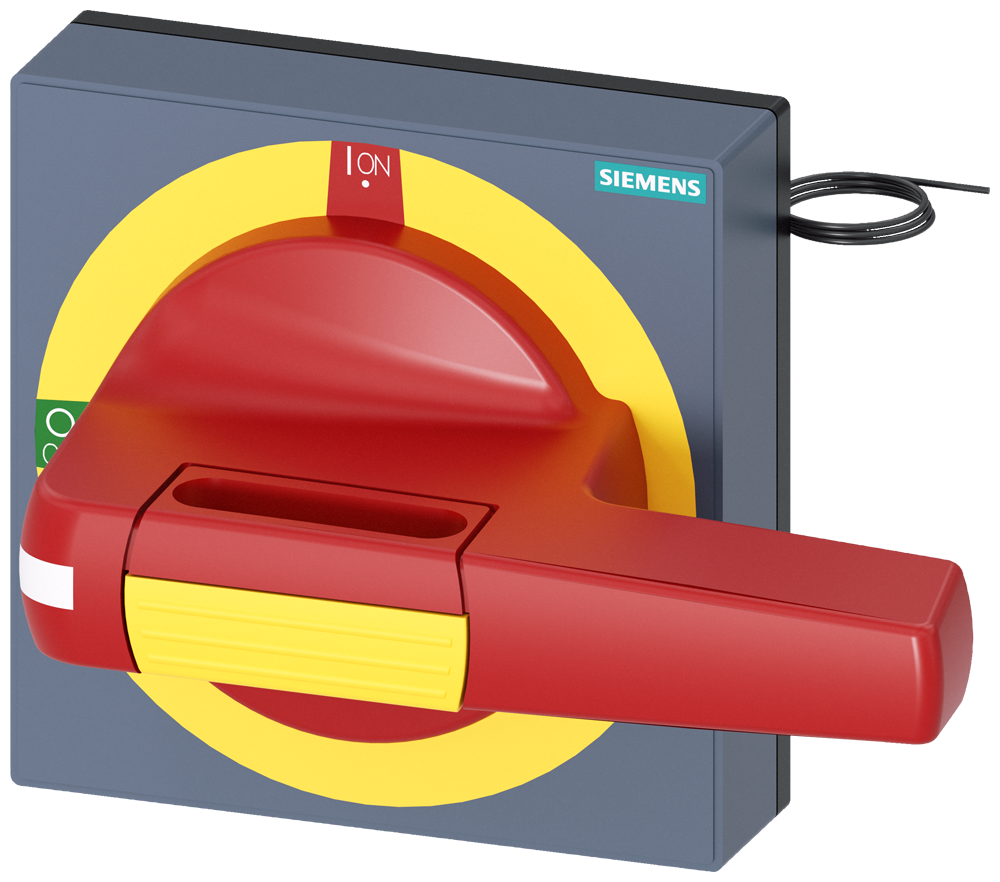 8UD1841-2CD05 Maneta con panel, parada de emergencia, con iluminación, tamaño 100 × 100, para 