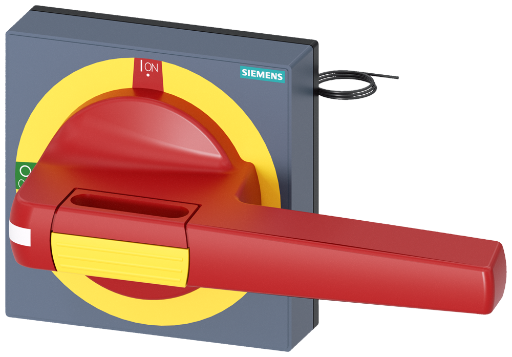 8UD1851-3CF05 Maneta con panel, parada de emergencia, con iluminación, tamaño 100 × 100