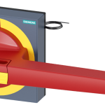 8UD1861-4CF05 Maneta con panel, parada de emergencia, con iluminación, tamaño 100 × 100