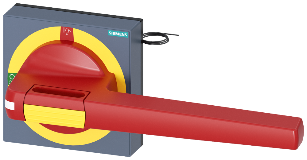 8UD1861-4CF05 Maneta con panel, parada de emergencia, con iluminación, tamaño 100 × 100